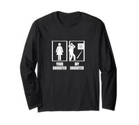 Hatchet Thrower Your Daughter My Daughter Funny Axe Lancio Maglia a Manica