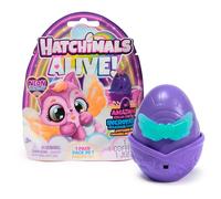 Hatchimals Alive, Neon Rainbow, set di 1 action figure blind box surprise (gli stili possono variare), uovo che rivela il colore