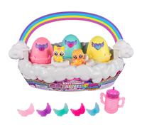 Hatchimals Alive, Neon Rainbow Spring Basket Toy (May Vary-stijlen), 3 Self-Hatc