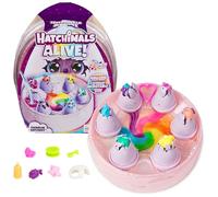 Hatchimals Alive, Rainbow Hatchery, giocattolo con 6 mini personaggi in uova con colore a sorpresa e oltre 10 accessori, giocattoli per bambine e bambini dai 3 anni in su