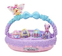 HATCHIMALS CollEGGtibles, Familien-Frühlingskorb mit 6 Häschenfiguren, Kinderspielzeug für Mädchen, Multicolore, 18.11 x 13.34 x 7.62 Centimeters, 6064455