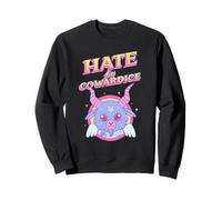 Hate Lies Cowardice (Grafica Cute Little Devil) Felpa