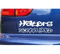 Haters Gonna Hate Adesivi Divertenti Per Finestrini Auto E Paraurti JDM