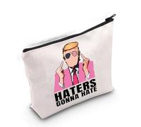 Haters Gonna Hate Middle Finger USA Presidente Makeup Bag Repubblicano Regalo Elezione Politica Regalo Cosmetico Borsa, Haters Gonna Hate 3uk, alla moda