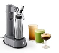 Hatfields London NitroPress DS - Macchina elettrica per caffè a freddo e cocktail, infusore nitro ad aria compressa per caffè, matcha e bevande, sistema in acciaio inox per bar di casa
