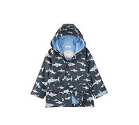 Hatley Boys - Giacca da pioggia stampata, blu (Shark Frenzy), 8 anni