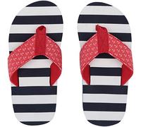 Hatley Infradito da Ragazzo, Bianco (Strisce nautiche Bianche 100), 25