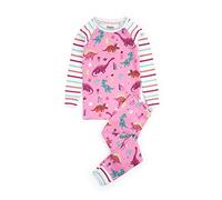 Hatley Organic Cotton Long Sleeve Printed Pyjama Sets, (Darling Dinos), (Taglia Produttore: 10 Anni)