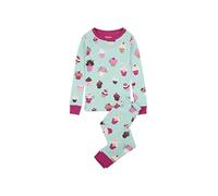 Hatley Organic Cotton Long Sleeve Printed Pyjama Sets Not Applicable, (Cute Cupcakes), (Taglia Produttore: 3)