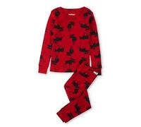 Hatley Pj - Pigiama da Donna Ovl-Alce su Rosso, Rosso (Alce su Rosso)., 40