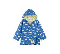 Hatley Printed Rain Jacket Impermeable, Blu (Colour Changing Dinosaur Menagerie), 5 Anni Bambino