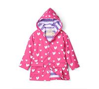 Hatley Printed Raincoats, impermeable Bambina, Rosa (Colour Changing Sweethearts 650), 10 anni