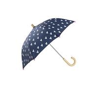 Hatley Printed Umbrella Ombrello, Cuore Blu Marino e Bianco, Taglia Unica Bambina