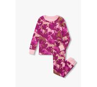 Hatley Set pigiama a coste in cotone con cavalli al galoppo di Hatley 110116cm Viola