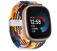 Hatolove Cinturino per Fitbit Versa 4, Cinturini in Elegante e Confortevole Elastico Traspirante con Fibbia Regolabile in Acciaio Inox per Fitbit Versa 4, Fitbit Versa 3, Fitbit Sense 2, Fitbit Sense