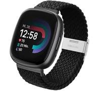 Hatolove Cinturino per Fitbit Versa 4, Cinturini in Elegante e Confortevole Elastico Traspirante con Fibbia Regolabile in Acciaio Inox per Fitbit Versa 4, Fitbit Versa 3, Fitbit Sense 2, Fitbit Sense