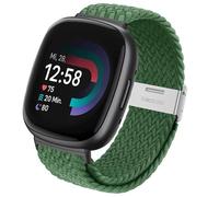 Hatolove Cinturino per Fitbit Versa 4, Cinturini in Elegante e Confortevole Elastico Traspirante con Fibbia Regolabile in Acciaio Inox per Fitbit Versa 4, Fitbit Versa 3, Fitbit Sense 2, Fitbit Sense