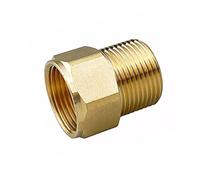 HATOOLHA Adattatore di montaggio per rondella di pressione, adattatore per tubo in ottone femmina a maschio, 4500 PSI (F18 a M22 - foro interno 14mm)