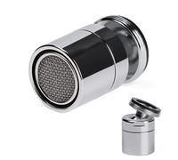 HATOOLHA® Adattatore per filtro aeratore girevole a 360 gradi per lavello da cucina, adattatore ugello per rubinetto, parte di ricambio (maschio, 20 mm)