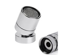 HATOOLHA® Adattatore per filtro aeratore girevole a 360 gradi per lavello da cucina, adattatore ugello per rubinetto, parte di ricambio (femmina, 18 mm)