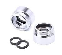 HATOOLHA® Set di 2 adattatori per rubinetto da cucina in metallo (F20 a M22)