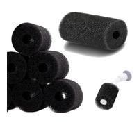 HATOOLHA Spugna di ricambio per la pulizia della piscina, in schiuma di poliuretano nera, per spazzare la coda della piscina 180 280 360 380 480 3900 (10 pezzi)