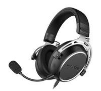 HATOR Hypergang 3 Gaming Headset - Hi-Res Audio, driver da 53 mm, microfono rimovibile, 3,5 mm, isolamento del rumore, Memory Foam, PC, PS5, Xbox, Switch, nero