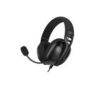 HATOR Hyperpunk 3 USB Cuffie Gaming con cavo, Hi-Res Audio, Virtual 7.1 Surround, 40mm Driver, microfono staccabile, USB-A/USB-C, DAC 24-bit/96kHz, DSP, ENC, 240g leggere, controlli, PC/Mac, Nero