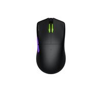 HATOR Pulsar 3 - Mouse da gioco wireless, 16.000 DPI, sensore PixArt, 61 g, RGB, USB, PTFE, cavo paracord, switch ottici 100 m, Windows 10/11, colore: Nero