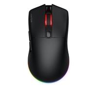 HATOR Pulsar 3 - Mouse da gioco wireless, 11.000 DPI, 2,4 GHz/Bluetooth/USB, 68 g, RGB, PTFE Glider, cavo paracord, interruttori ottici 100 m, Windows/Mac/Linux, nero
