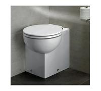 Hatria - Vaso d'angolo Destro Filo Muro Scarico Universale Serie You&Me Art.YXZ601 - Bianco, Senza Sedile, A Magazzino