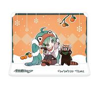 Hatsune Miku Acrylic Figure Standee Miku and Red Panda (Winter Time) 11 cm