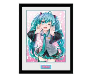 Hatsune Miku Framed Print Wink (300) GB EYE