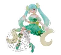 Hatsune Miku Noodle Stopper PVC Statue Flower Hatsune Miku Lime Ver. 14 cm