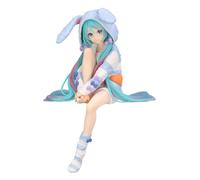 Hatsune Miku Noodle Stopper PVC Statue Hatsune Miku Rabbit Ear Hood Pajama Bl...