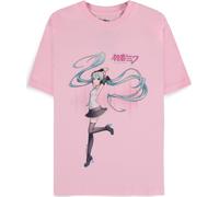 Hatsune Miku: Women'S Short Sleeved Pink (T-Shirt Donna Tg. M) -