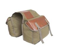 HATSVTGR Borse laterali motociclette Borsa Sella Moto In Tela Sella Posteriore Per Royal Enfield Per Bullet(Marrone)