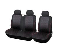 HATSVTGR Coprisedili Coprisedile Auto 1+2 Per Transit Custom(Nero ROSSO)