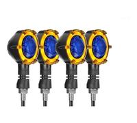 HATSVTGR Indicatori direzione Luci Direzione Motociclette Sequenziali Lampeggianti 12 V Per Z900RS ZZR600 Z250 EX250 EX300(BLU,4 PEZZI)