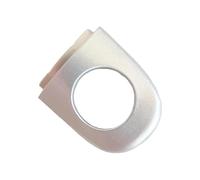 HATSVTGR Maniglie esterne portiere dell'auto Per VW Per Polo Per Per Classic UP Tappo Serratura Porta Copertura Foro Chiave 6RD837879(Argento)