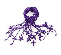 Hattba 12 pezzi 7 nodi corda Kabbalah per braccialetti tibetani portafortuna regolabili per uomini e donne