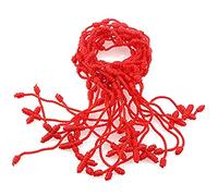 Hattba 12 pezzi 7 nodi corda Kabbalah per braccialetti tibetani portafortuna regolabili per uomini e donne