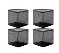Hattba 4Pcs Aquatics Piantare Borse Riutilizzabili Mesh Acqua Giardino Stagno Piante Vasi Traspiranti Quadrati/Rotondi Per Palude Terrestre Pieghevole Zona Umida Pianta Borse per la coltivazione