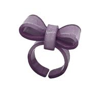 Hattba Anelli in resina Dumpy Anelli Acrilici Bowknot Estetico Alla Moda Colorato Aperto Dichiarazione Gioielli Bow Per Le Donne Resina Colorata Acrilico Dumpy Per Le Donne, Misura unica, come