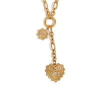 Hattba Collana semplice alla moda con ciondolo a forma di cuore, gioiello per il collo per coppie giovani o amici intimi da indossare tutti i giorni, Misura unica, come descritto, come descritto