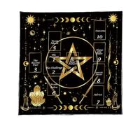 Hattba Divinazioni Tovaglia Lettura di Carte Astrologia Tarocchi Tovaglia Altari Panno Divinazioni Gioco Da Tavolo Accessorio Altari Tarocchi Panno