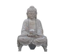 Hattba Home Buddha Statua Per La Casa Decori Esterni Energia Solare LED tremolante Giardino Luce Meditazioni Stanza Spirituale Decori Statua Di Buddha Solare