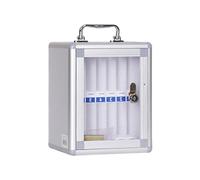 Hattba Multi Slot Trasparenza Porta Telefono Scatola di Immagazzinaggio In Lega di Alluminio Montaggio A Parete Sicuro Organizzatore Telefono Per Scuole Uffici Porta Cancella Porta Telefono Storage