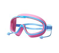 Hattba Occhialini da nuoto per bambini, con ampia vista, resistenti alle rane, con tappi per le orecchie e clip per il naso, per bambini dai 3 ai 16 anni