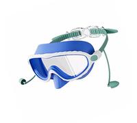 Hattba Occhialini da nuoto per bambini con tappi per le orecchie, ampia vista, rane, resistenti agli occhialini da nuoto con tappi per le orecchie, per bambini dai 3 ai 16 anni